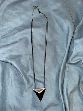 Black Triangle Pendant Necklace - Women Jewelry king Kylie 2016 Y2K edgy rave